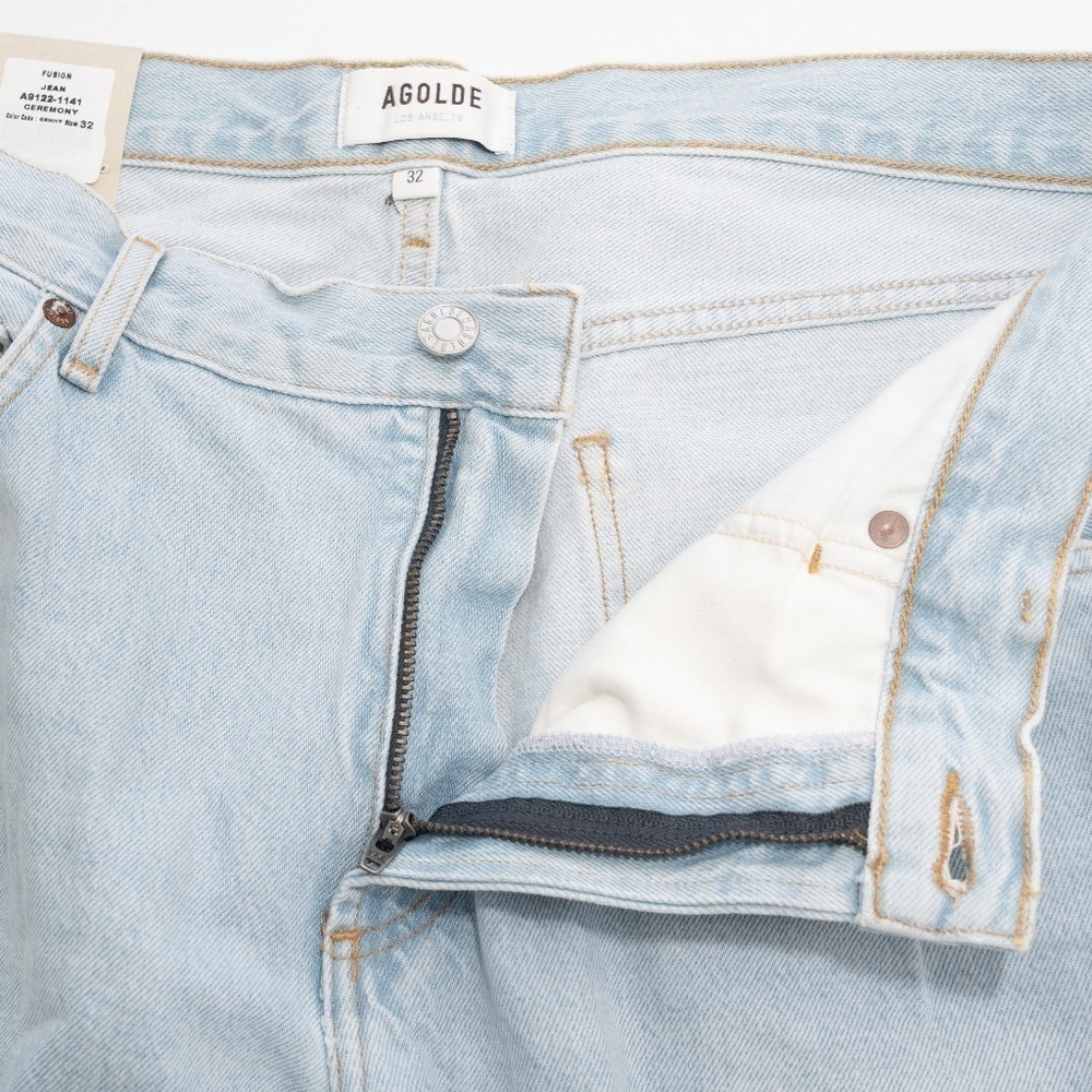 Agolde - Organic Cotton Fusion High‎ Waist Wide Leg Jeans - Picture 8 of 12